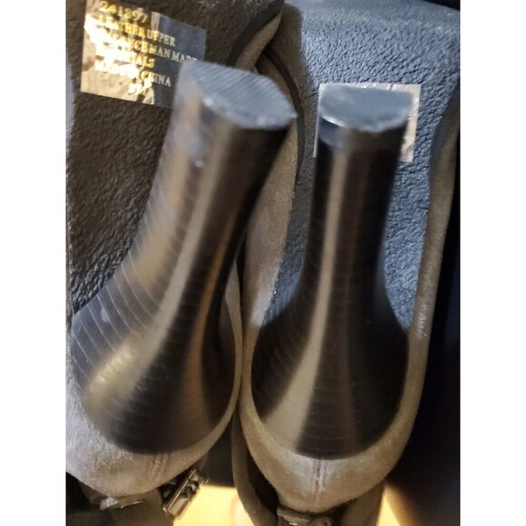 Hot In Hollywood Slouch Boots High Heel Grey Suede Slouchy Womens Size 8 M shoes - Picture 8 of 16